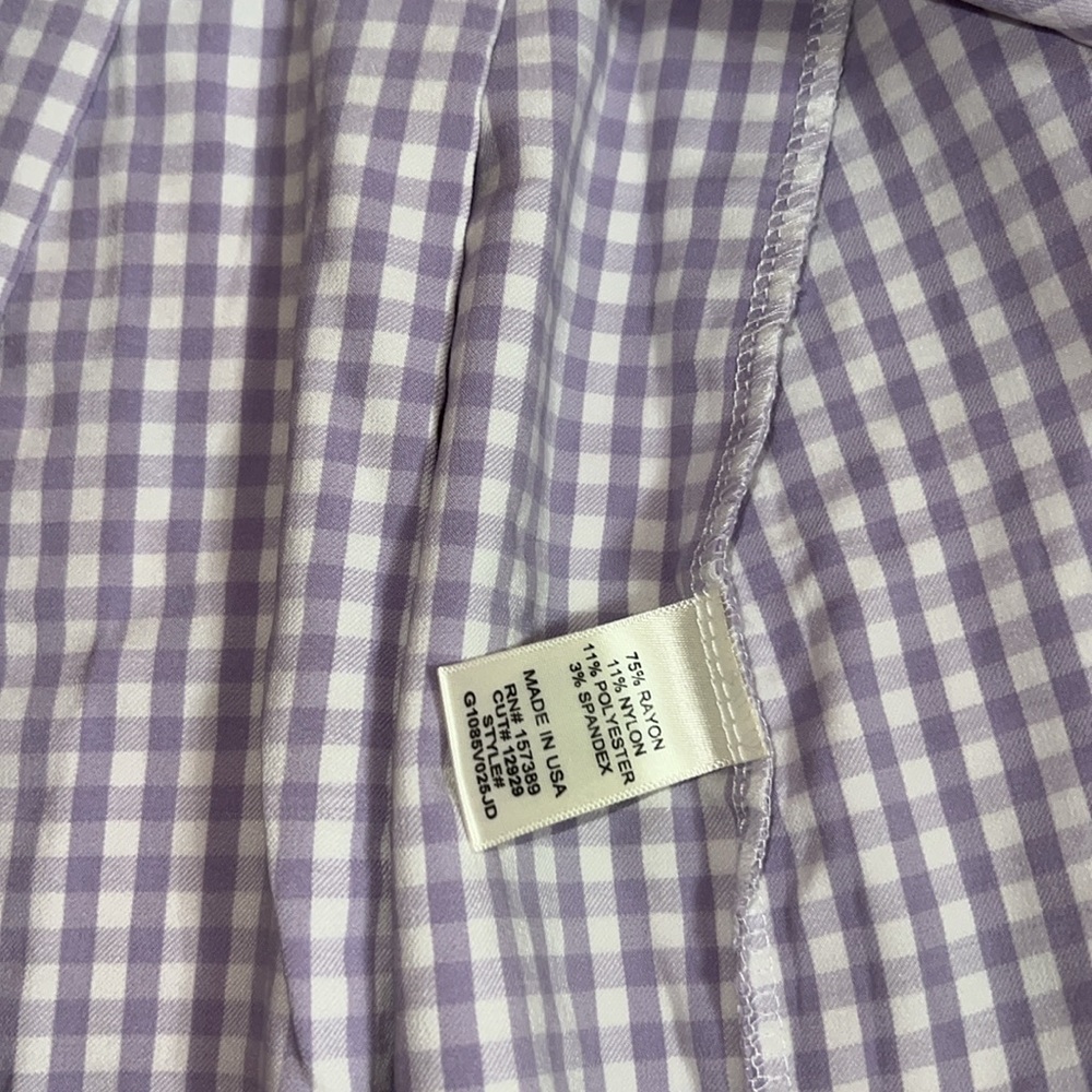 lavender gingham tennis skirt - Picture 4 of 6